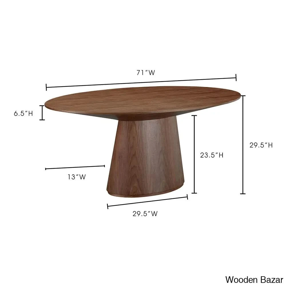 Dallin Oval Dining Table Timeless Design And Elegance