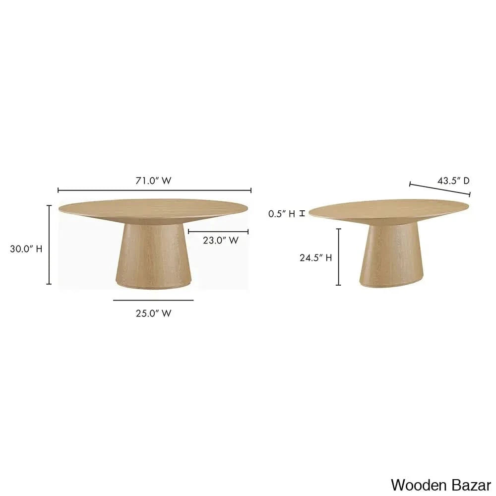 Dallin Oval Dining Table Timeless Design And Elegance