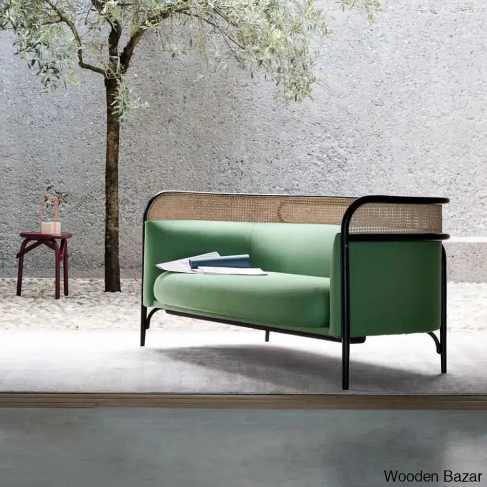 Dannifer Solid Wood Two-Seater Sofa With Empowered Living With Elegant Design