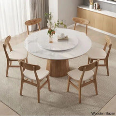 Darnell Luxury 4/6/8 Seater Pedestal Dining Set - Wooden Bazar 29.5āāH X 59.1āāL 59.1āāW / 6