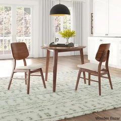 Daster Best 2 Seater Teak Wood Dining Set For Modern Homes