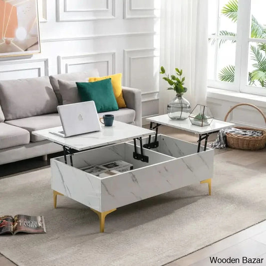 Dekeyzern Coffee And Center Table Gold / Black