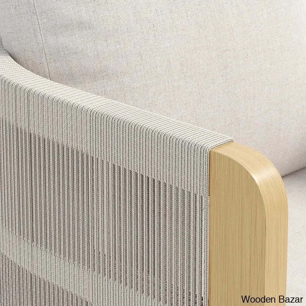 Delsie 6 Seater Aluminium Outdoor Dining Table Set With Extendable And Wooven Arm Chair