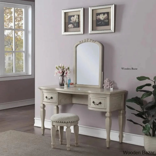 Demyia Vanity Dressing Table With Mirror And Stool