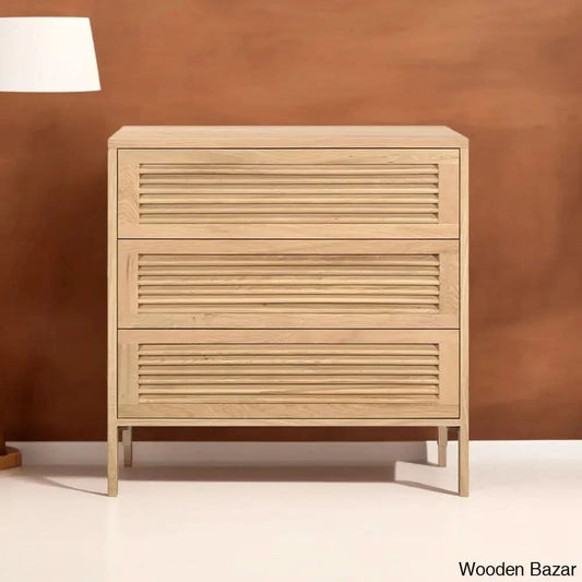 Denzel 3 Chest Of Drawers In With Crafted Comfort - Wooden Bazar