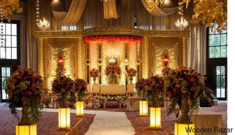 Dester New Handmade Fiberglass Stage For Wedding Setups - Wooden Bazar