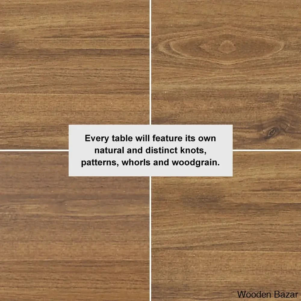 Devon Cozy 40’’ Round Wooden Dining Table Set With Blue Upholstered Chairs