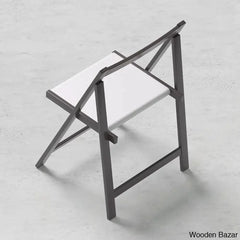 Divinity Modern Gray Folding Dining Table Set - 5-Piece Rectangle Wood Design With Chairs