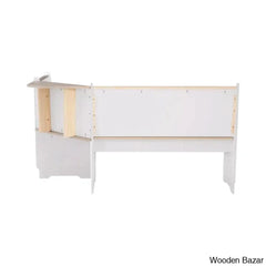 Dragon 5 Seater Corner Pine Breakfast Nook With Hidden Storage