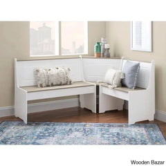 Dragon 5 Seater Corner Pine Breakfast Nook With Hidden Storage