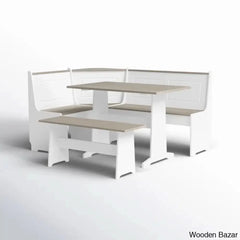 Dragon 5 Seater Corner Pine Breakfast Nook With Hidden Storage