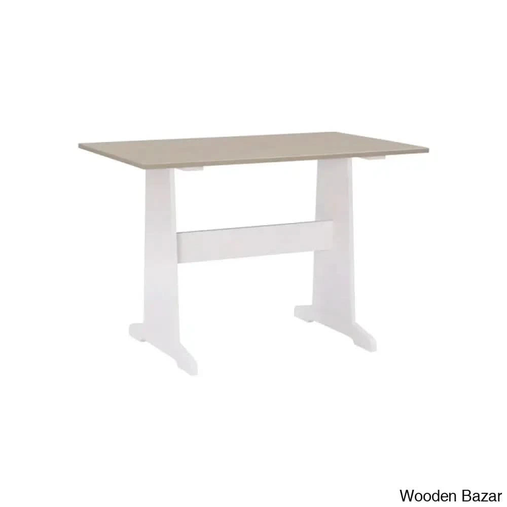 Dragon 5 Seater Corner Pine Breakfast Nook With Hidden Storage