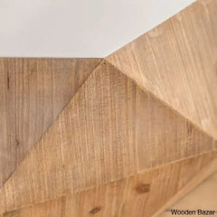 Dreightone Three-Dimensional Embossed Pattern Design Coffee And Center Table Round Wood