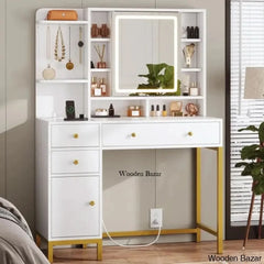 Duffield Vanity Dressing Table With Lighted Mirror