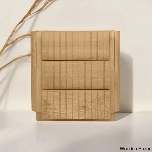 Dunley Beautifully Crafted 3-Drawer Chest Modern Storage Solution With Timeless Design Natural