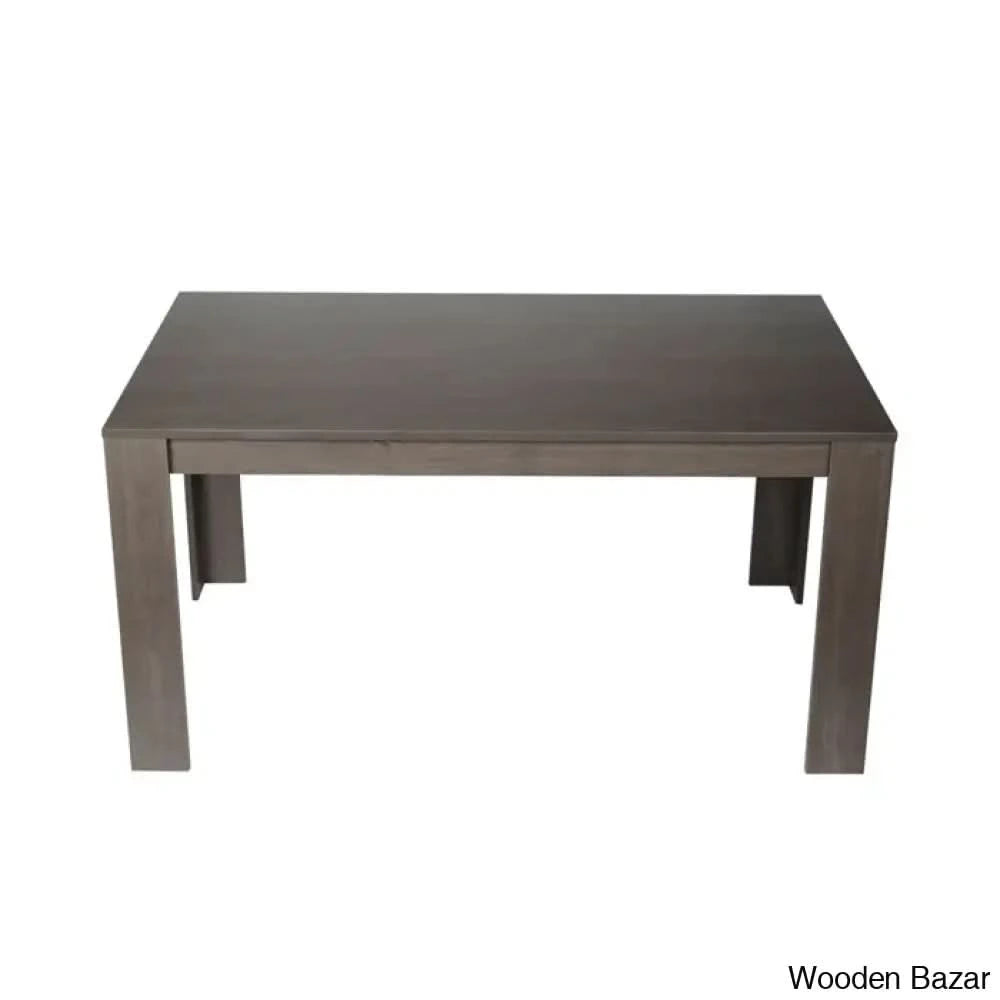 Dunstan Stylish 4 Seater Dining Table Set - Wooden Bazar