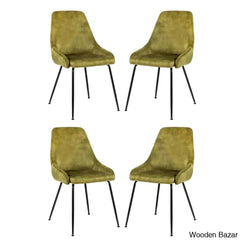 Dunstan Stylish 4 Seater Dining Table Set - Wooden Bazar