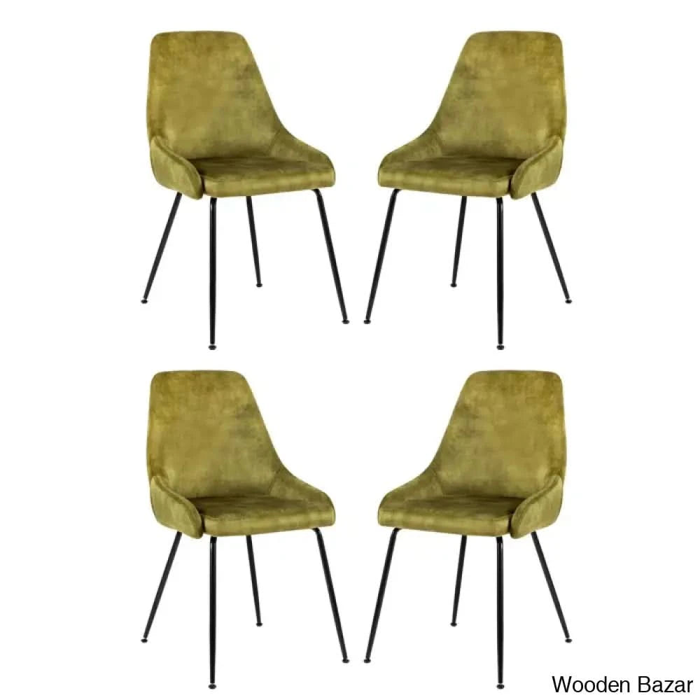 Dunstan Stylish 4 Seater Dining Table Set - Wooden Bazar