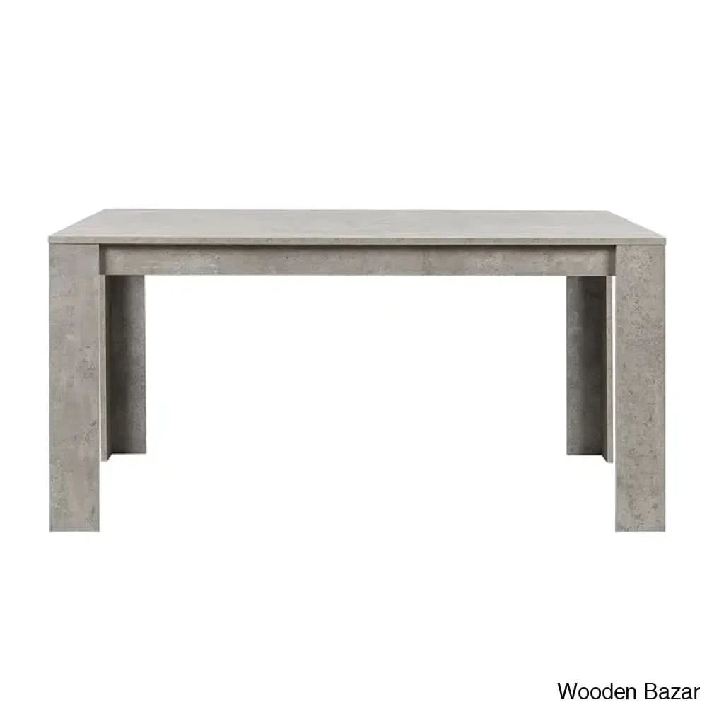 Dunstan Stylish 4 Seater Dining Table Set - Wooden Bazar