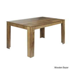 Dunstan Stylish 4 Seater Dining Table Set - Wooden Bazar