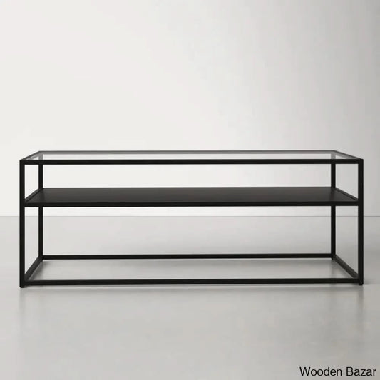 Durany Glass Top Coffee And Center Table