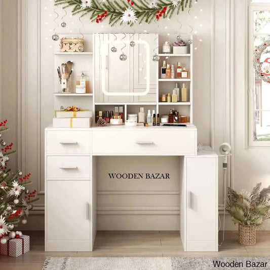 Eisenburg Vanity Dressing Table With Mirror And Lights