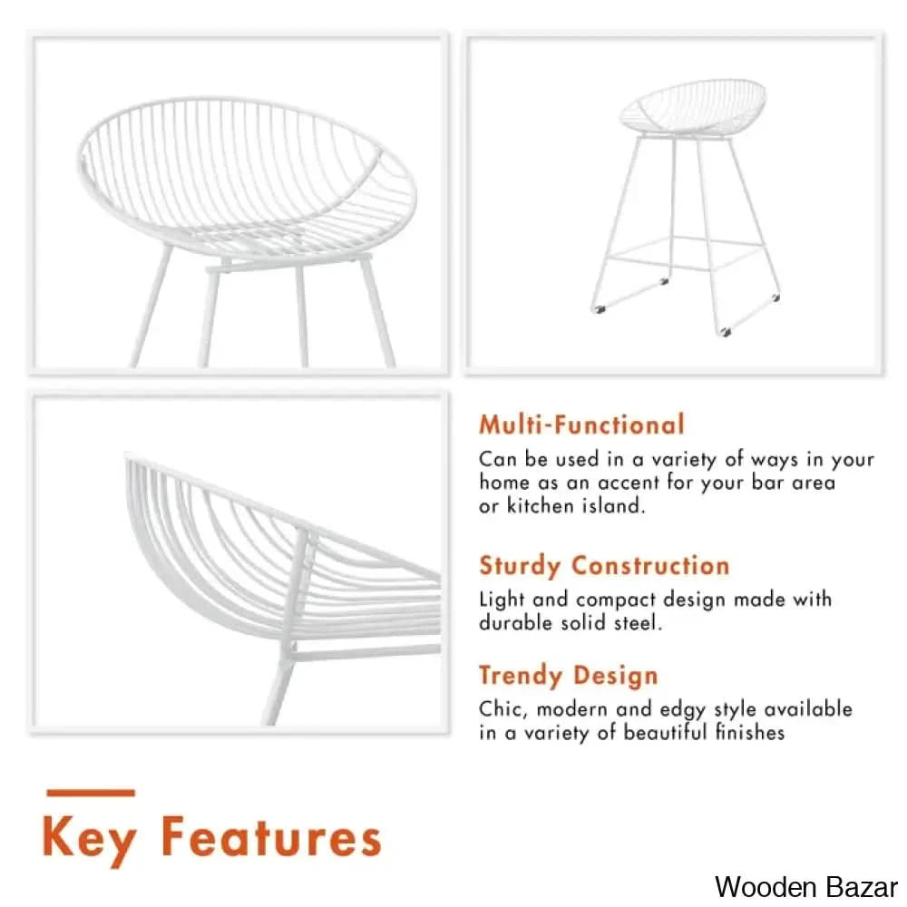 Ellisa Swivel 25āā Counter And Bar Stool