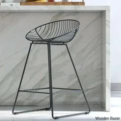 Ellisa Swivel 25āā Counter And Bar Stool Black