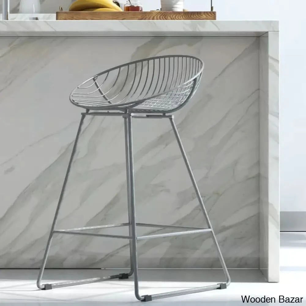 Ellisa Swivel 25āā Counter And Bar Stool Gray