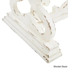 Emersync 46āā Solid Wood Distressed Scrollwork Coffee And Center Table