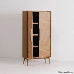 Ethelred Crafted Comfort Charlton Tall Cabinet Wardrobe - Wooden Bazar