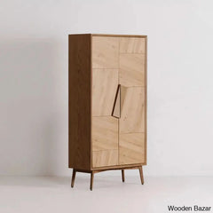 Ethelred Crafted Comfort Charlton Tall Cabinet Wardrobe - Wooden Bazar