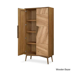 Ethelred Crafted Comfort Charlton Tall Cabinet Wardrobe - Wooden Bazar