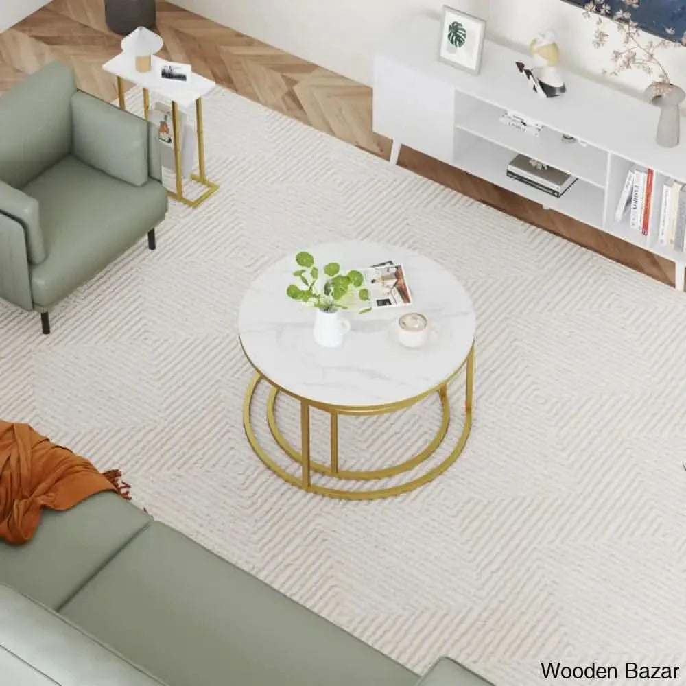 Ewerly Round Nesting Coffee And Center Table
