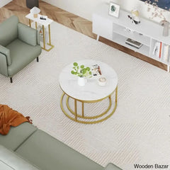 Ewerly Round Nesting Coffee And Center Table