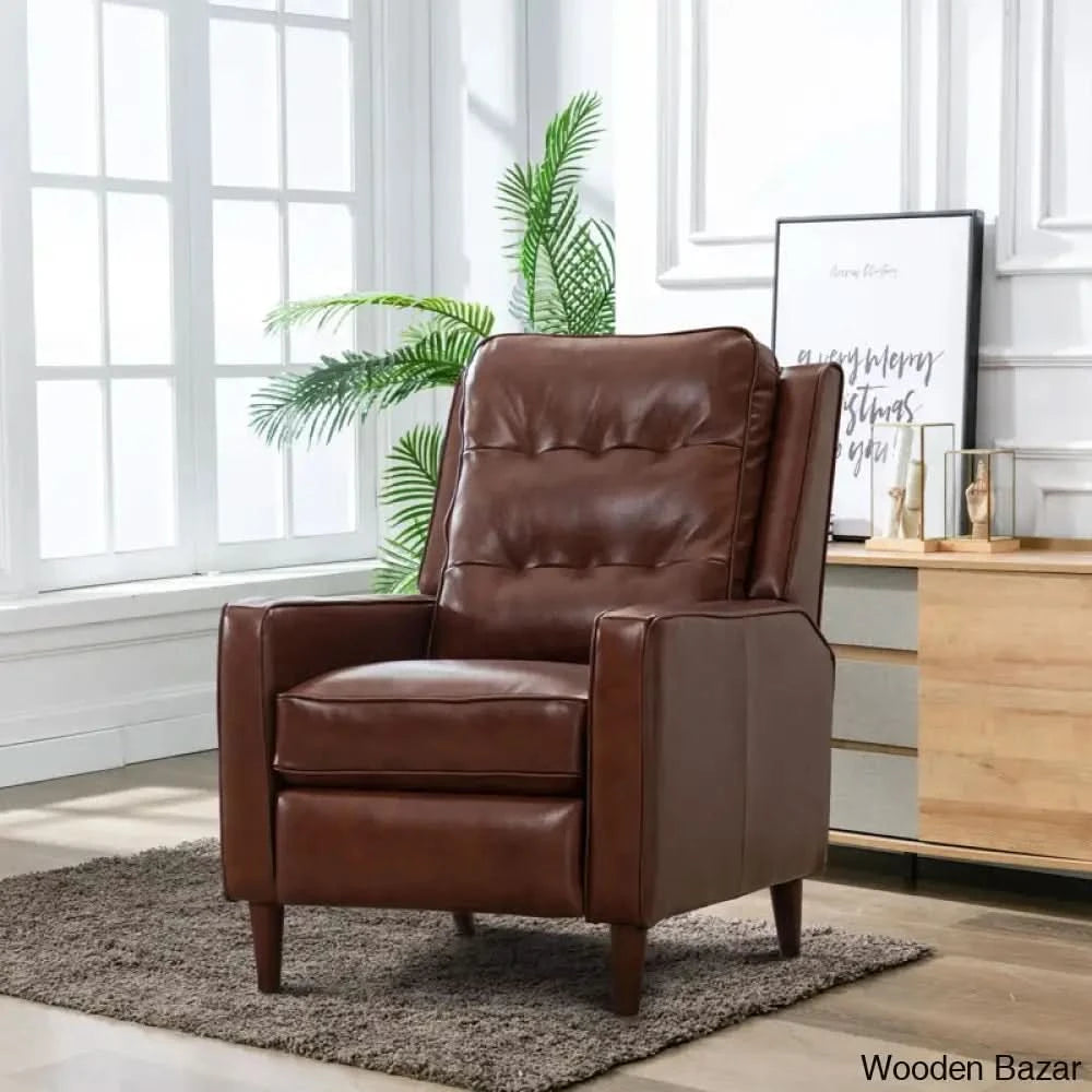 extra wide leather recliner