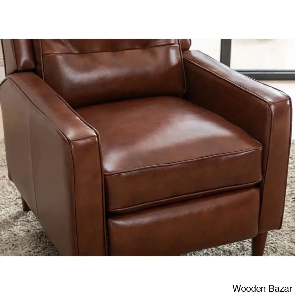 extra wide leather recliner