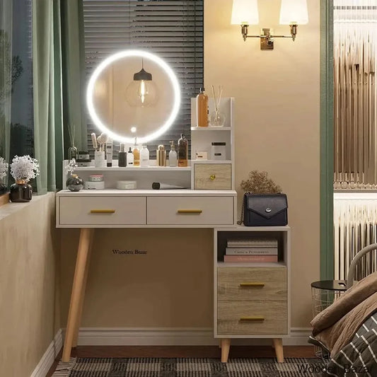 Eyder Vanity Dressing Table With Mirror