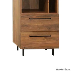 Falkner Modern Solid Wood Roswell Storage Cabinet - Wooden Bazar