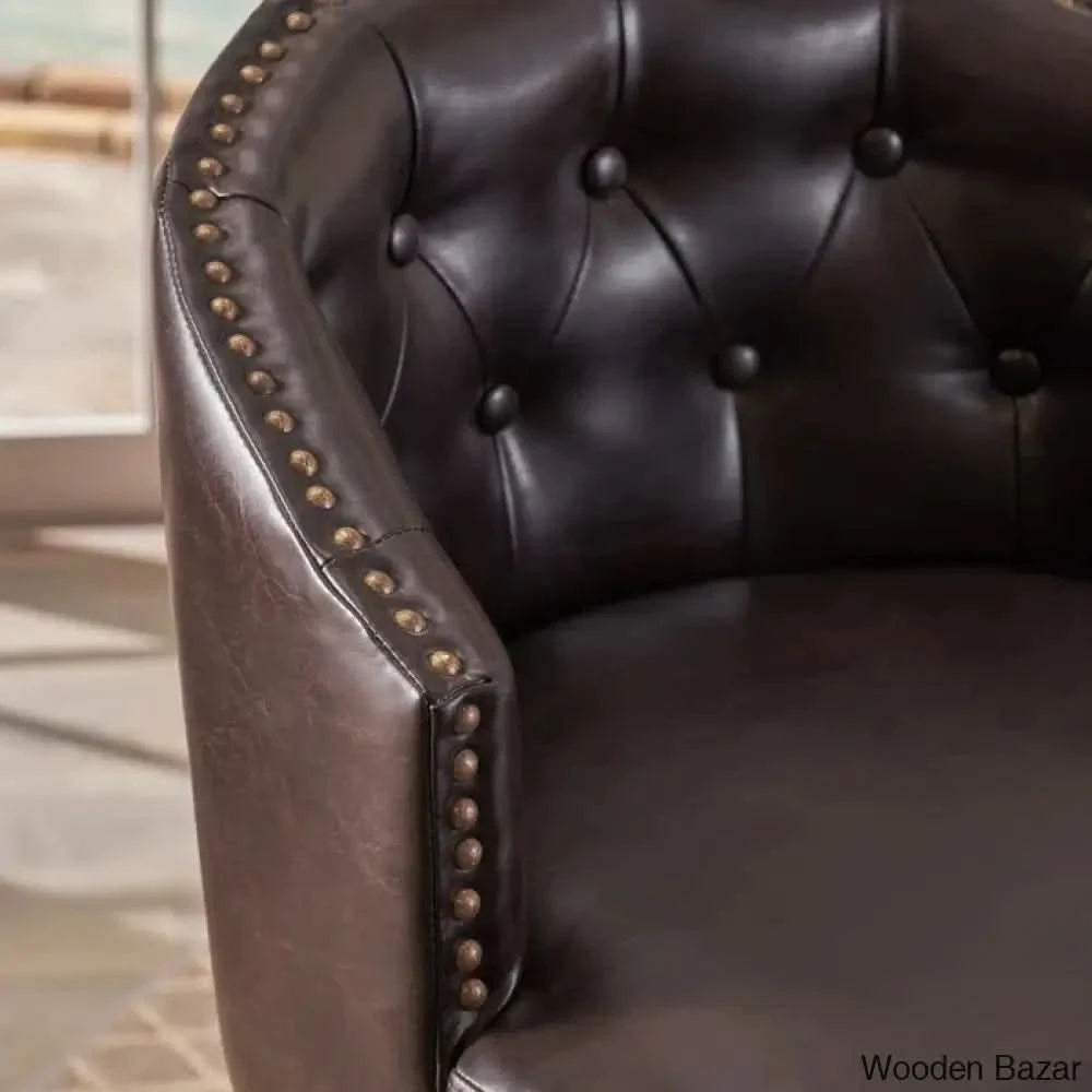 Farmingtone Swivel Upholstered 31.25’’ Counter Stool With Solid Wood Frame (Set Of 2)