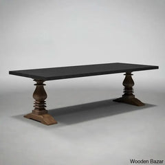 Farrar New Vintage Look Modern Royal Dining Table - Wooden Bazar
