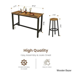 dining set - Wooden Bazar