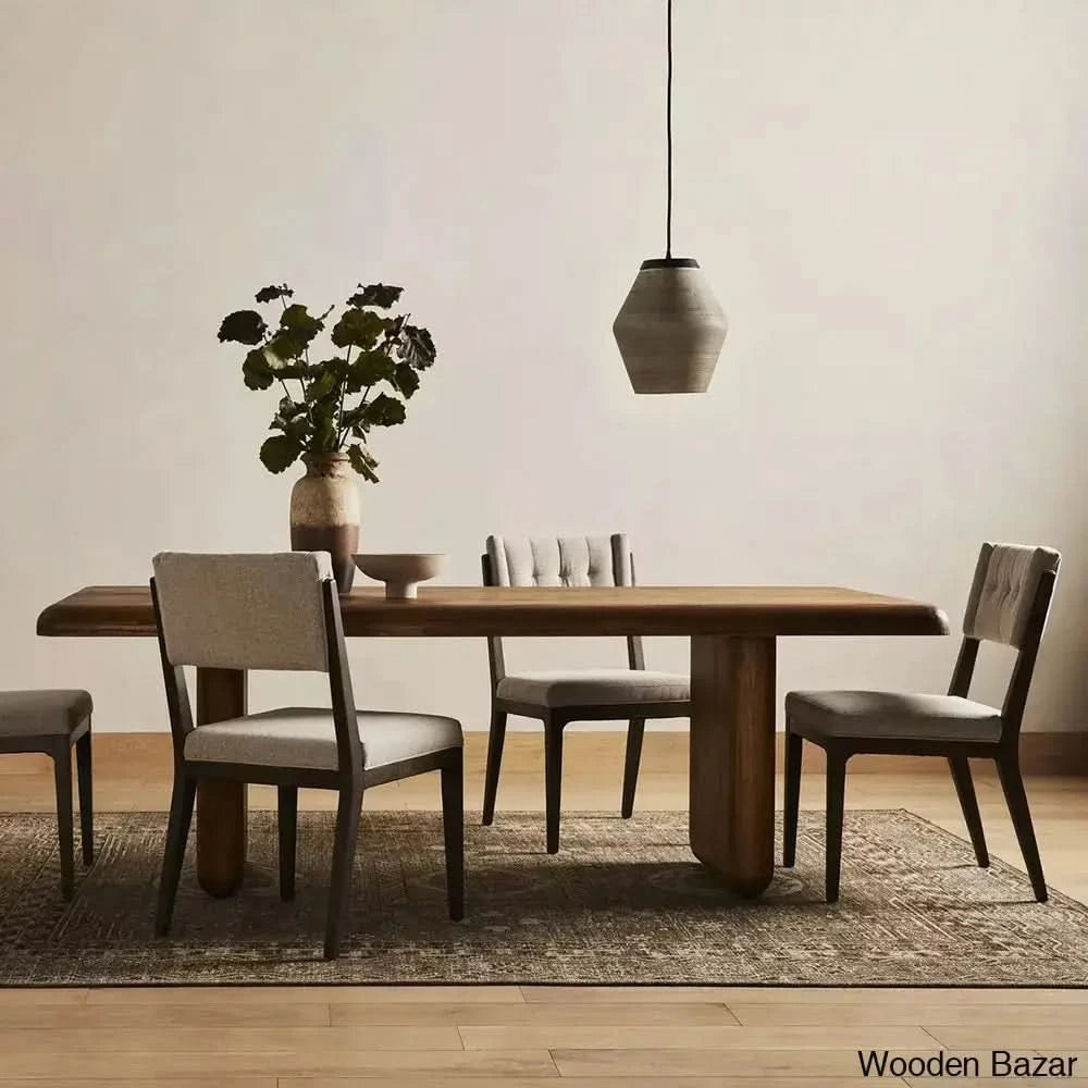 Fisk Dining Table With A Striking Natural Finish