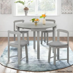 Fleetwood Modern 4 Seater Dining Table Set - Wooden Bazar
