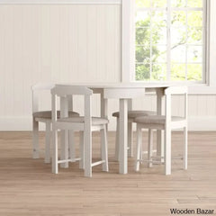 Fleetwood Modern 4 Seater Dining Table Set - Wooden Bazar