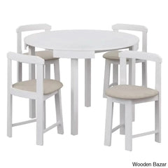 Fleetwood Modern 4 Seater Dining Table Set - Wooden Bazar