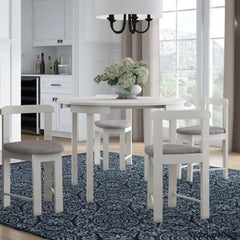 Fleetwood Modern 4 Seater Dining Table Set - Wooden Bazar Gray