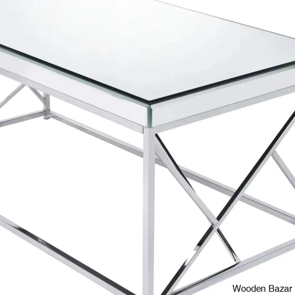 Floria Glass Top Coffee And Center Table