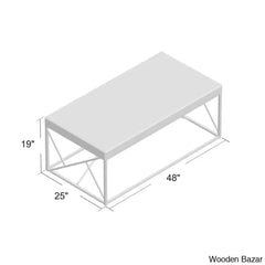Floria Glass Top Coffee And Center Table