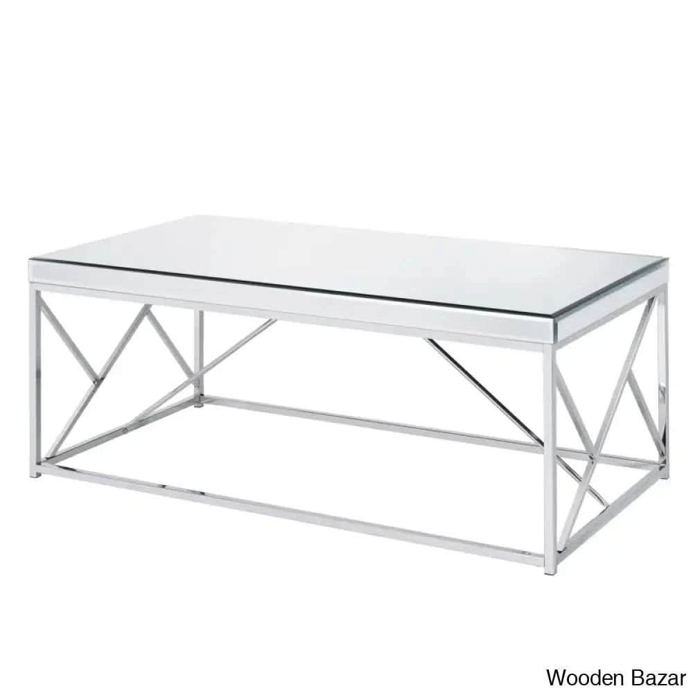 Floria Glass Top Coffee And Center Table